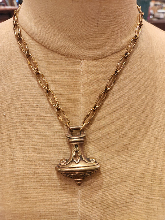 OOAK Vintage Chain with Antique Drawer Pull
