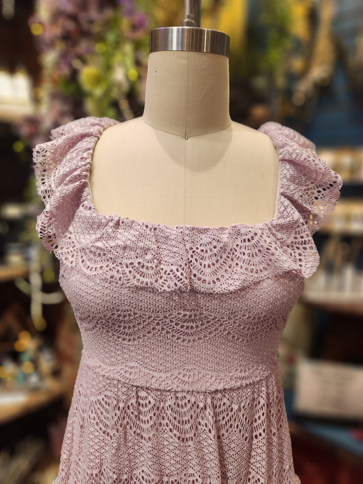 Grape Icee Crochet Dress