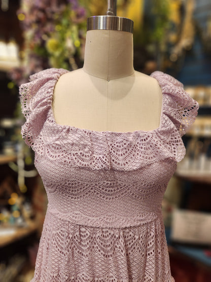 Grape Icee Crochet Dress
