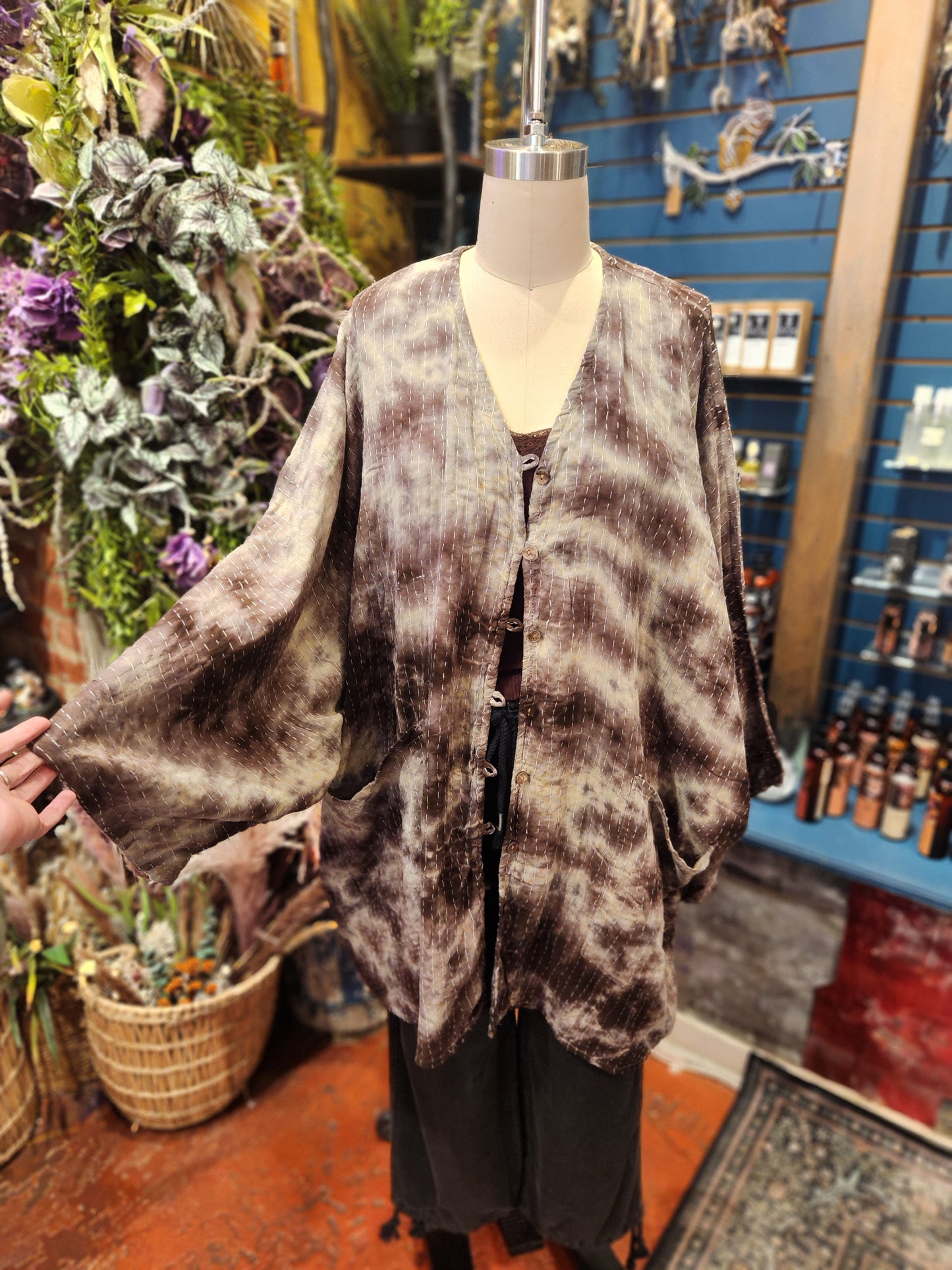 Pareo Kantha Gaia Button-Down Kimono