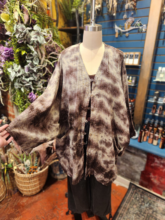 Pareo Kantha Gaia Button-Down Kimono