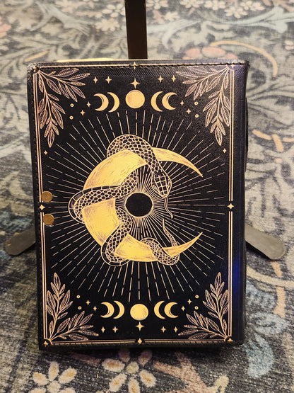 Snake & Moon Journal | Leather Journal | Blank Vintage Journal