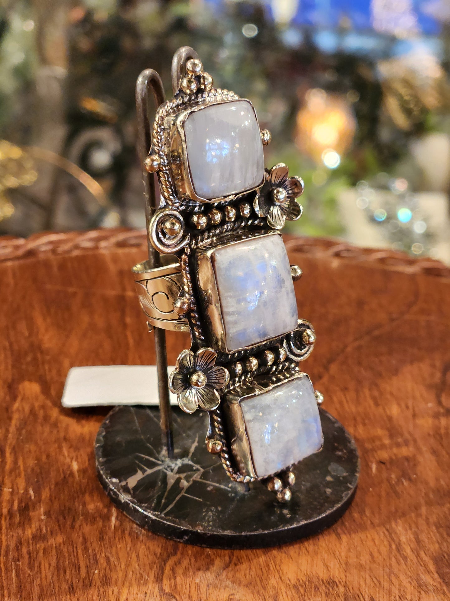 Stacked Moonstone Ring