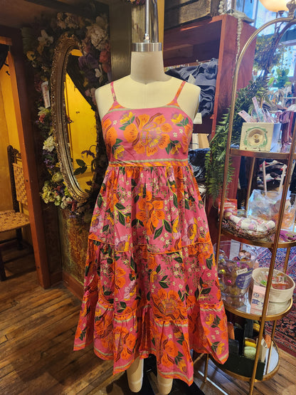 Floral Paradise Dress - Pink