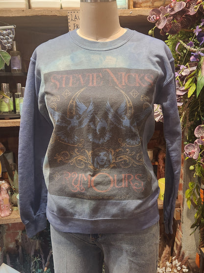 Hand-Dyed Stevie Nicks Graphic Print Sweatshirt