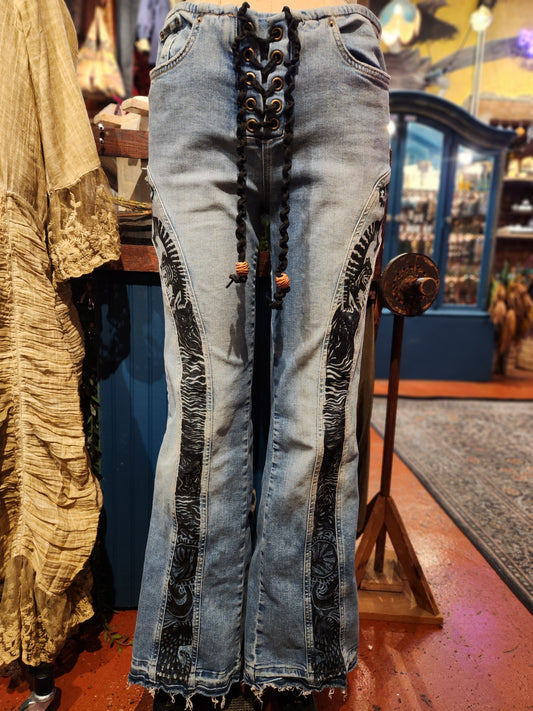Circus Cats Free People Flare Jean - Vaylmith