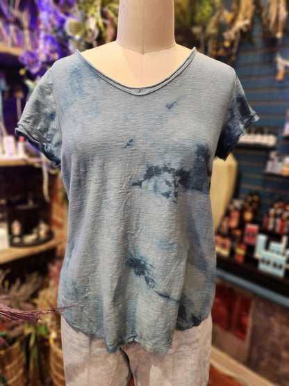 Marble Dreams Raw Edge Tee