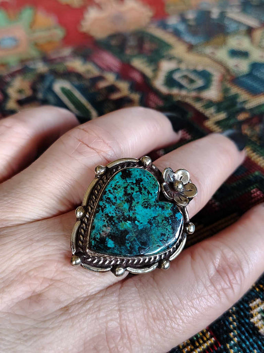 Turquoise Heart Ring