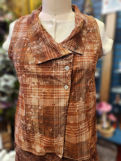 Saga Plaid Vest