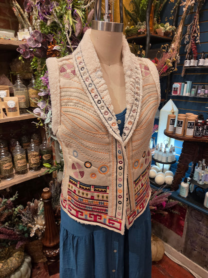 Cecilio Faux Suede Vest