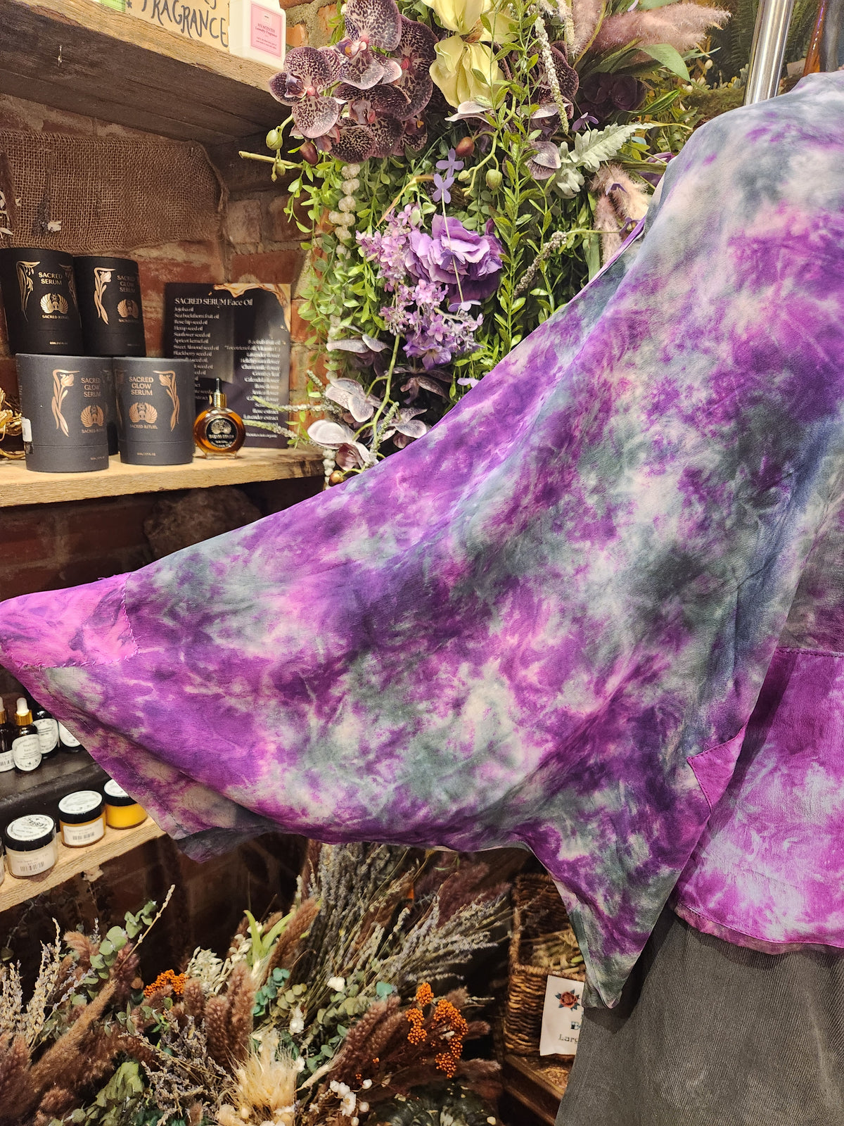 Crepe Sari Hi Lo Butterfly Top 1
