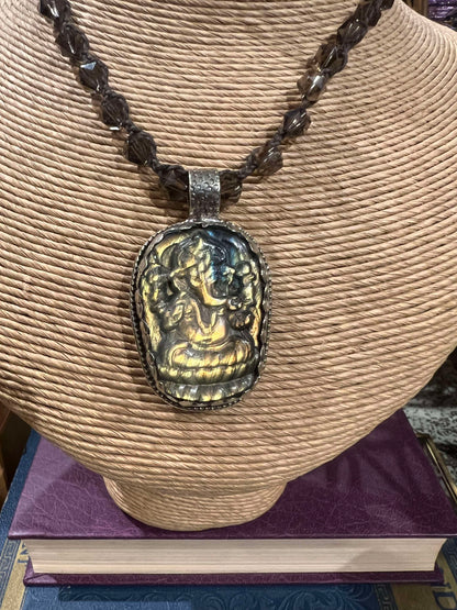 Ganesh Labradorite Necklace