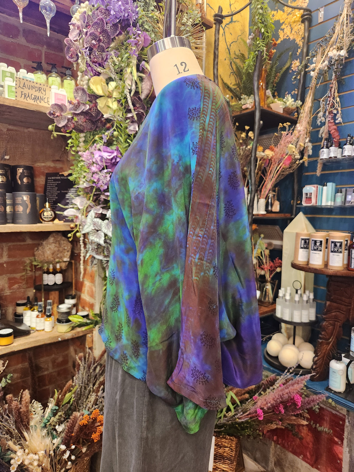 Crepe Sari Hi Lo Butterfly Top 2