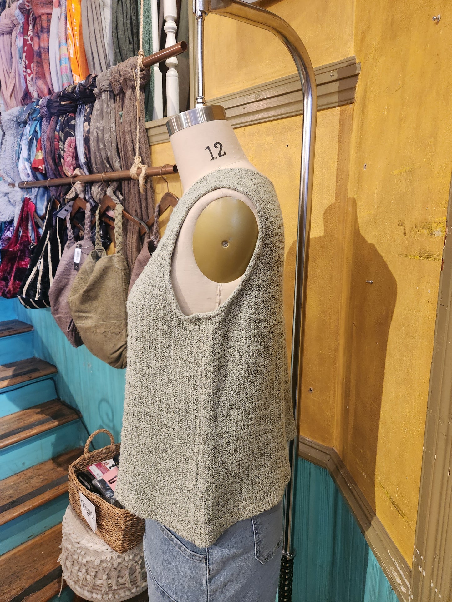 Sweater Vest - Balsam Green