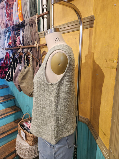 Sweater Vest - Balsam Green