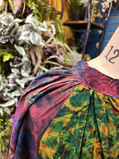 Crepe Sari Summer Woodstock Duster