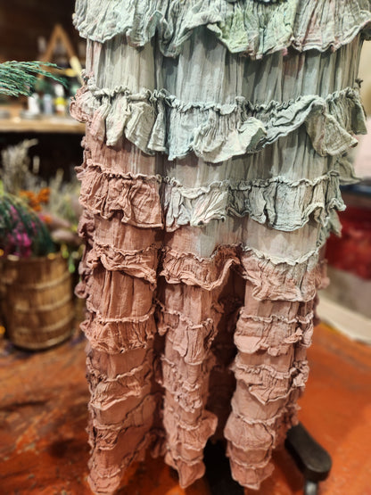 Mint Chip Ruffle Dress