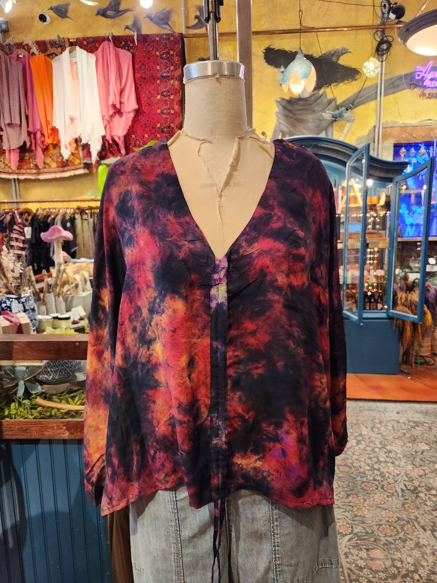 Warm Nebula Butterfly Top