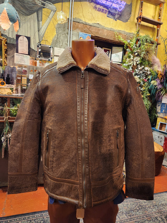 Men's Anchorage UF Leather Jacket - Cognac