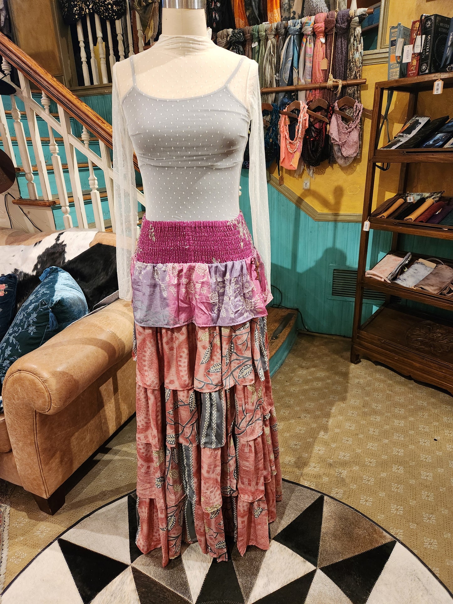 Rasgulla Sari Venus Ruffle Maxi 1125 - 002