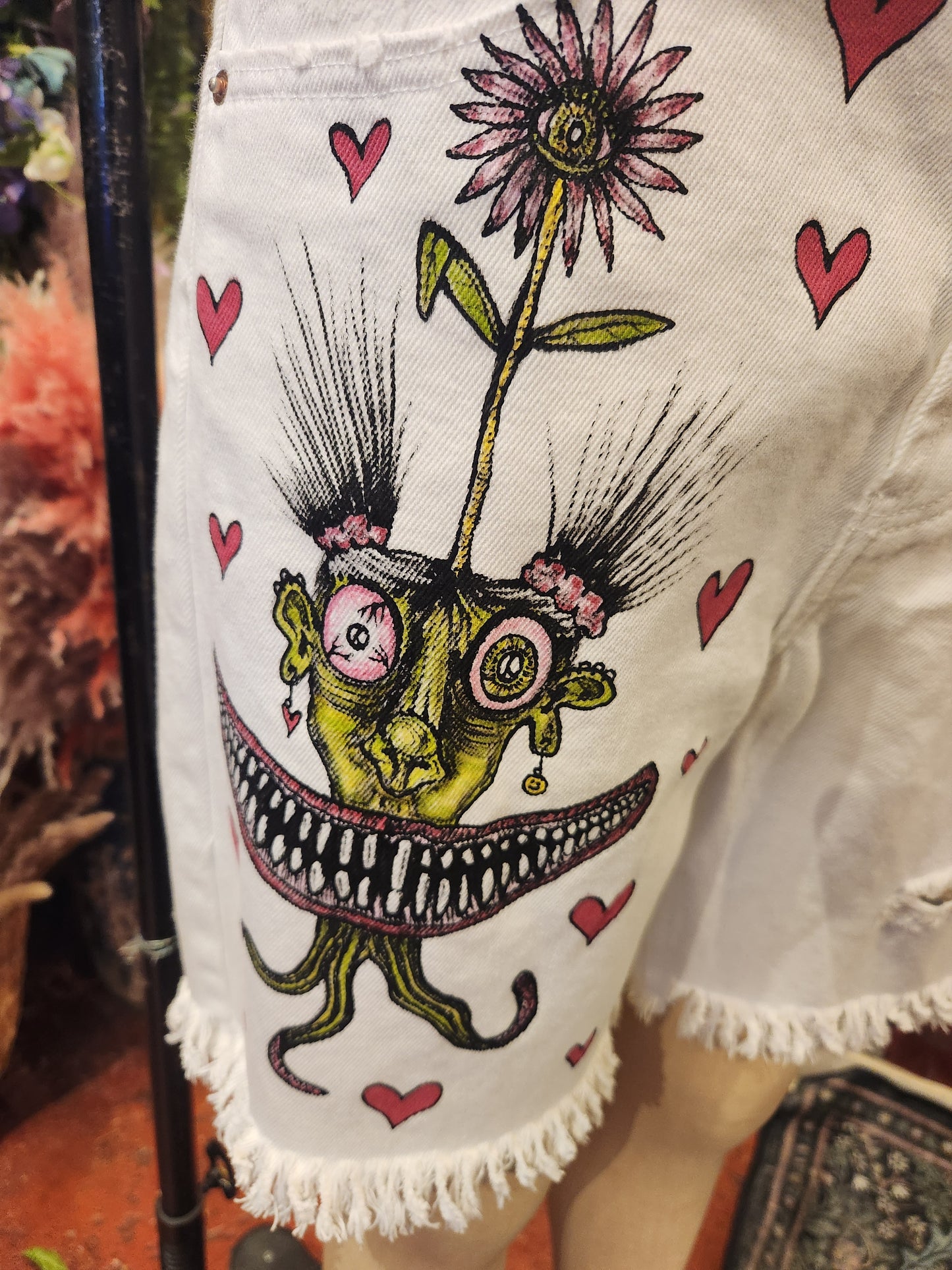 Traumatism Art Bizarre Bunny Shorts
