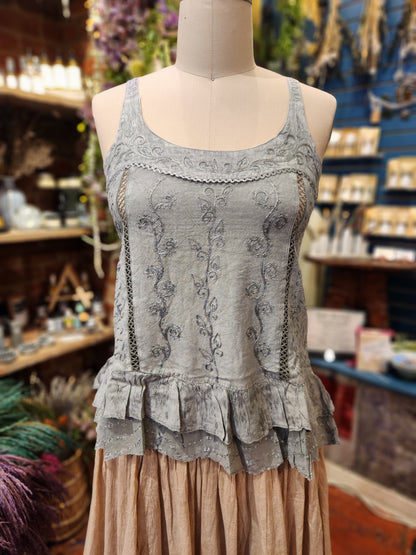 Sage Stonewash Tank