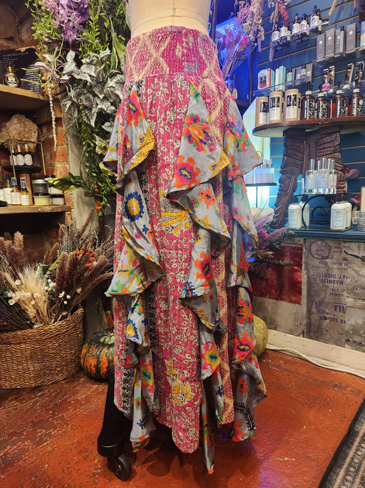 Pareo Kantha Willow Maxi Skirt 0826 070