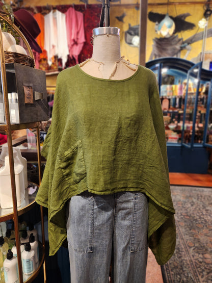 One Pocket Cape Top