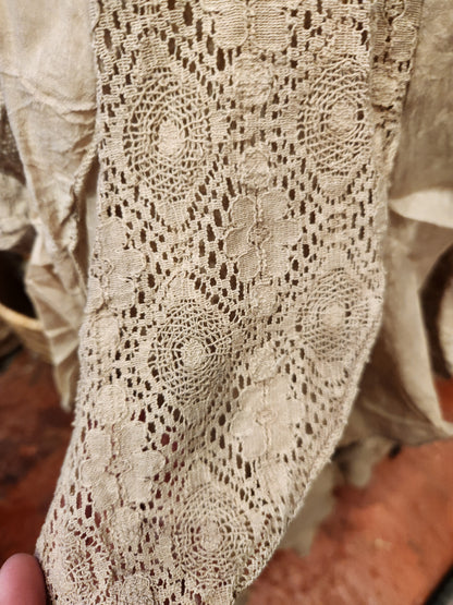 Sand Lace Ruffle Skirt