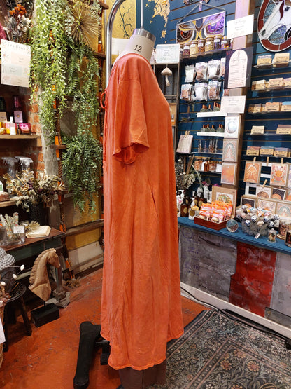 KB Dream Tee Dress - Coral