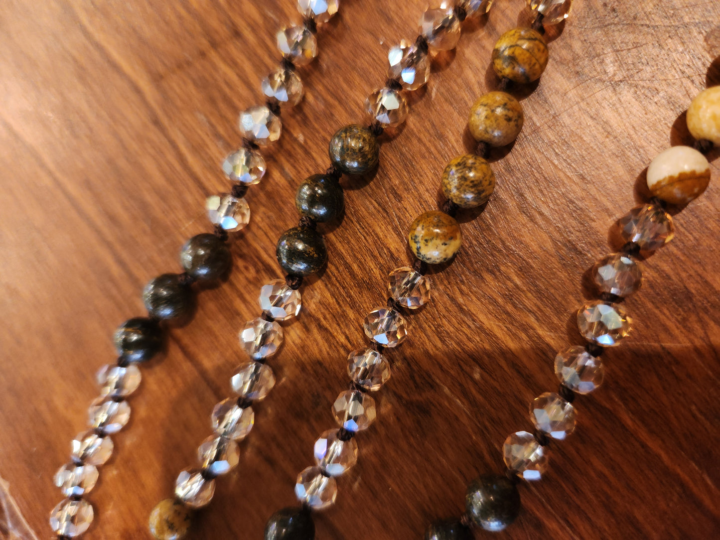 Ganesh Pendant with Mixed Stone Necklace