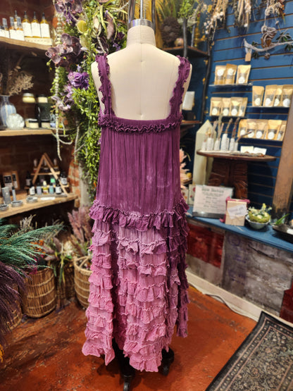 Strawberry Breeze Ruffle Dress