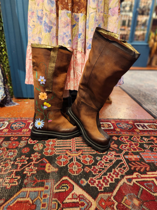 Floral Fantasy Papucci Boot - Michaela Davis*