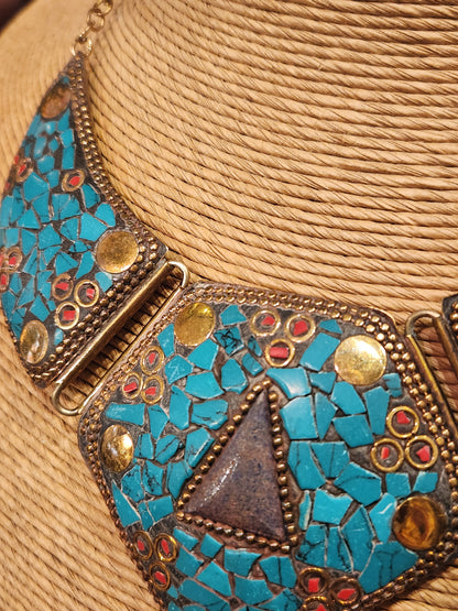 Turquoise Collar Statement Necklace