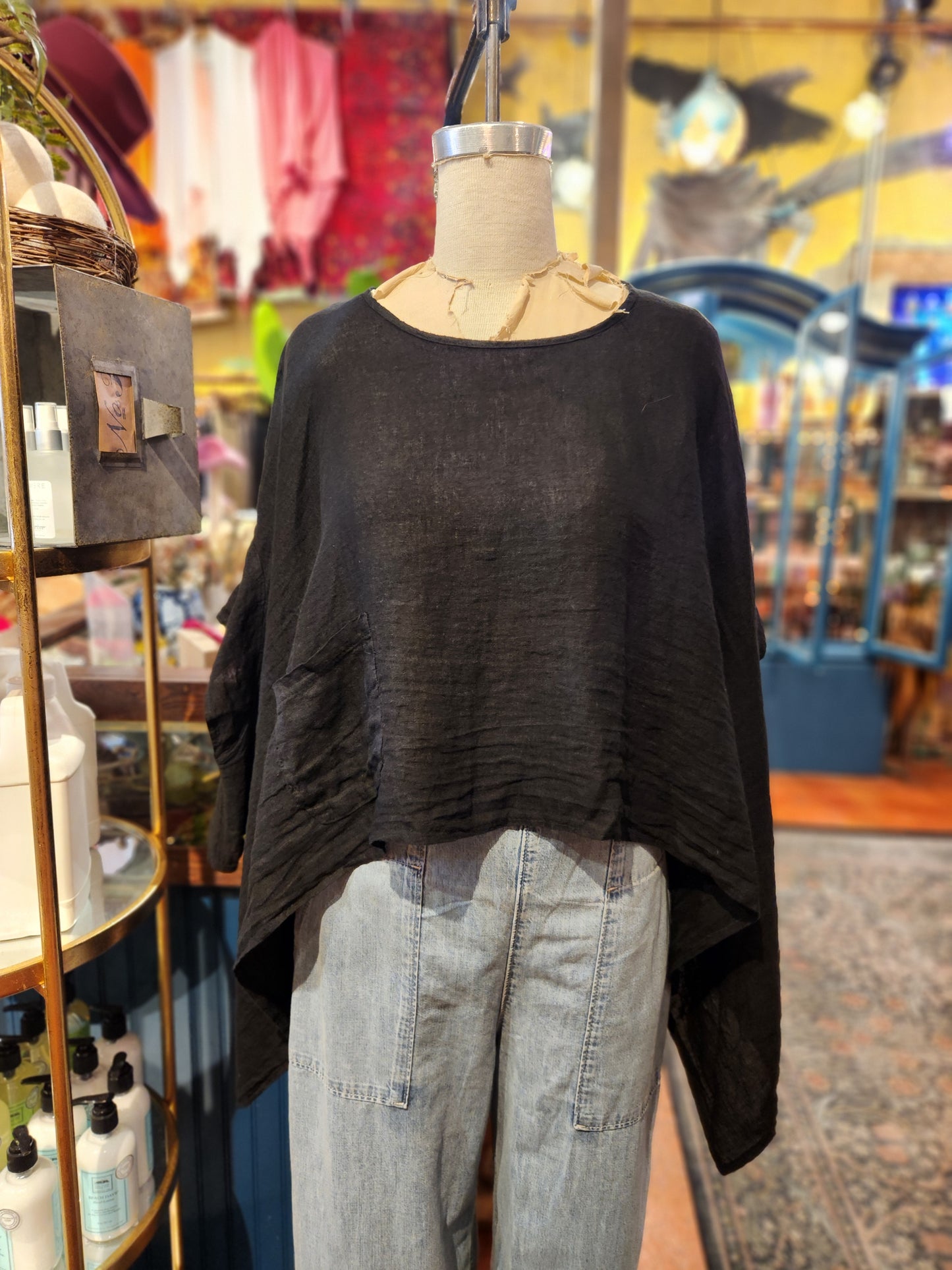 One Pocket Cape Top