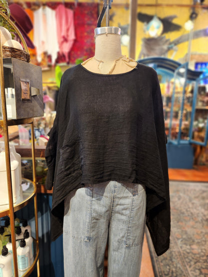 One Pocket Cape Top