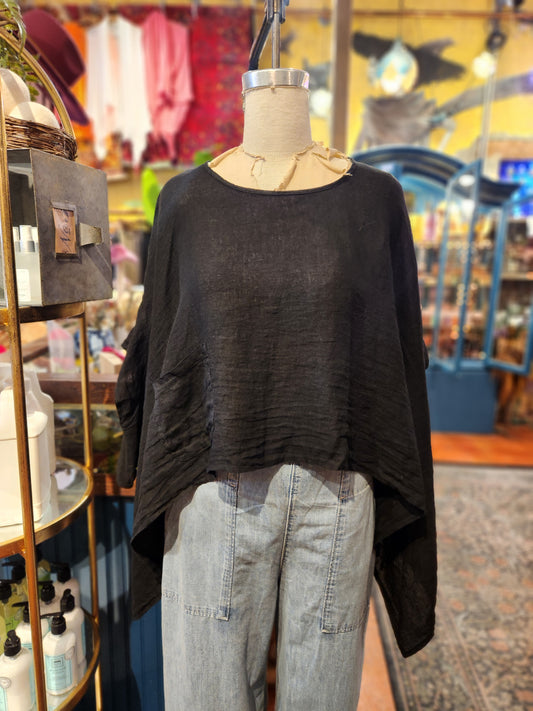 One Pocket Cape Top