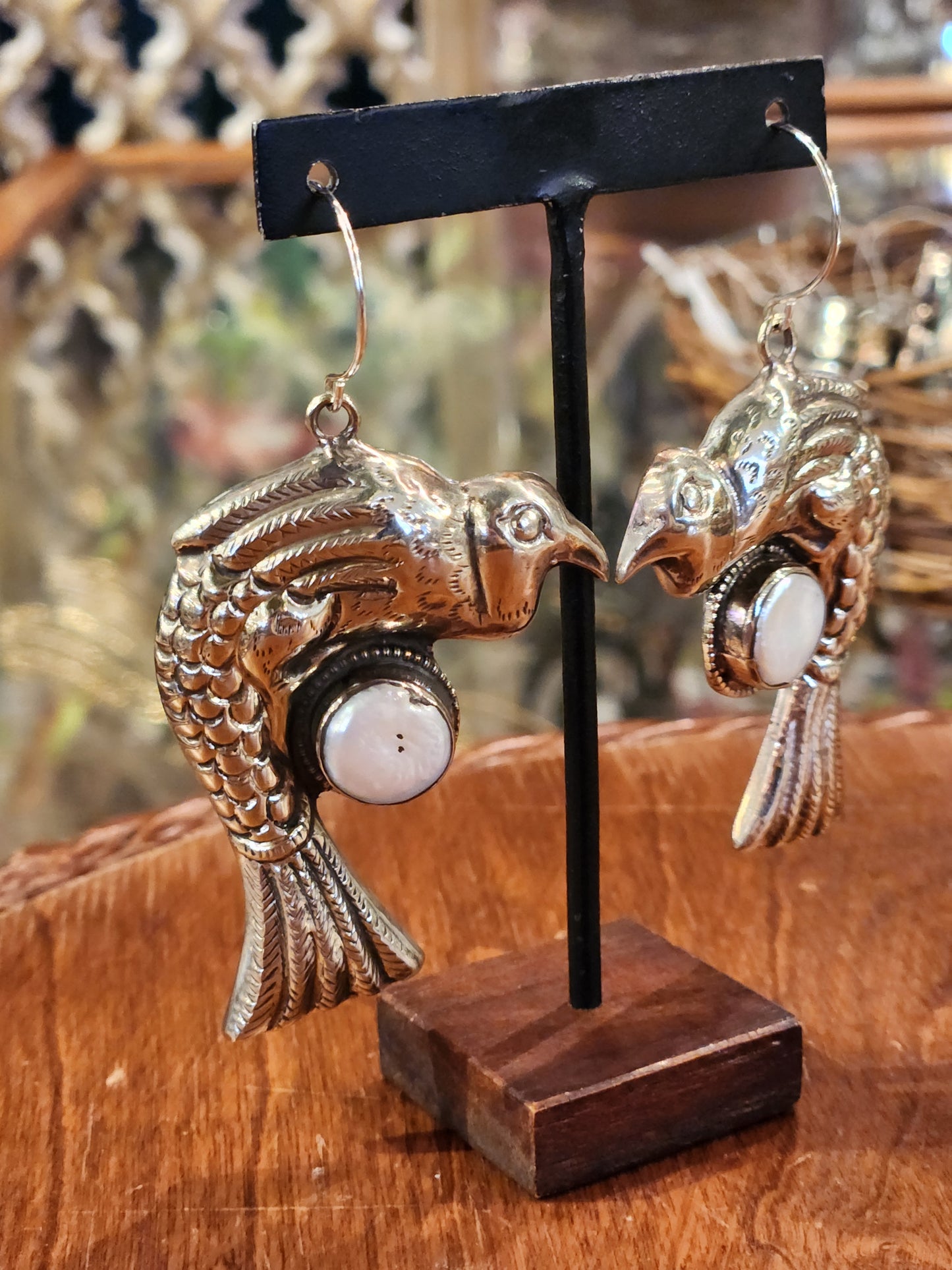 Bird with Pearl Earrings - Multiple Styles