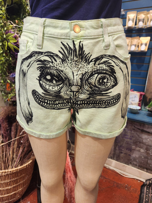 Traumatism Art Minty Fresh Hare Shorts
