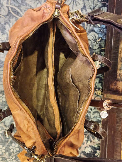 Hayle Whiskey Leather Bag