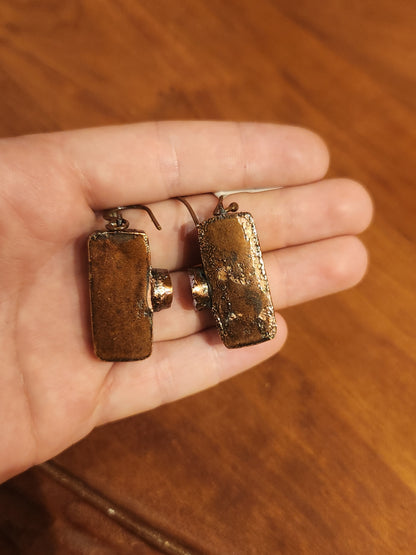 Pink and Green Tourmaline Earrings
