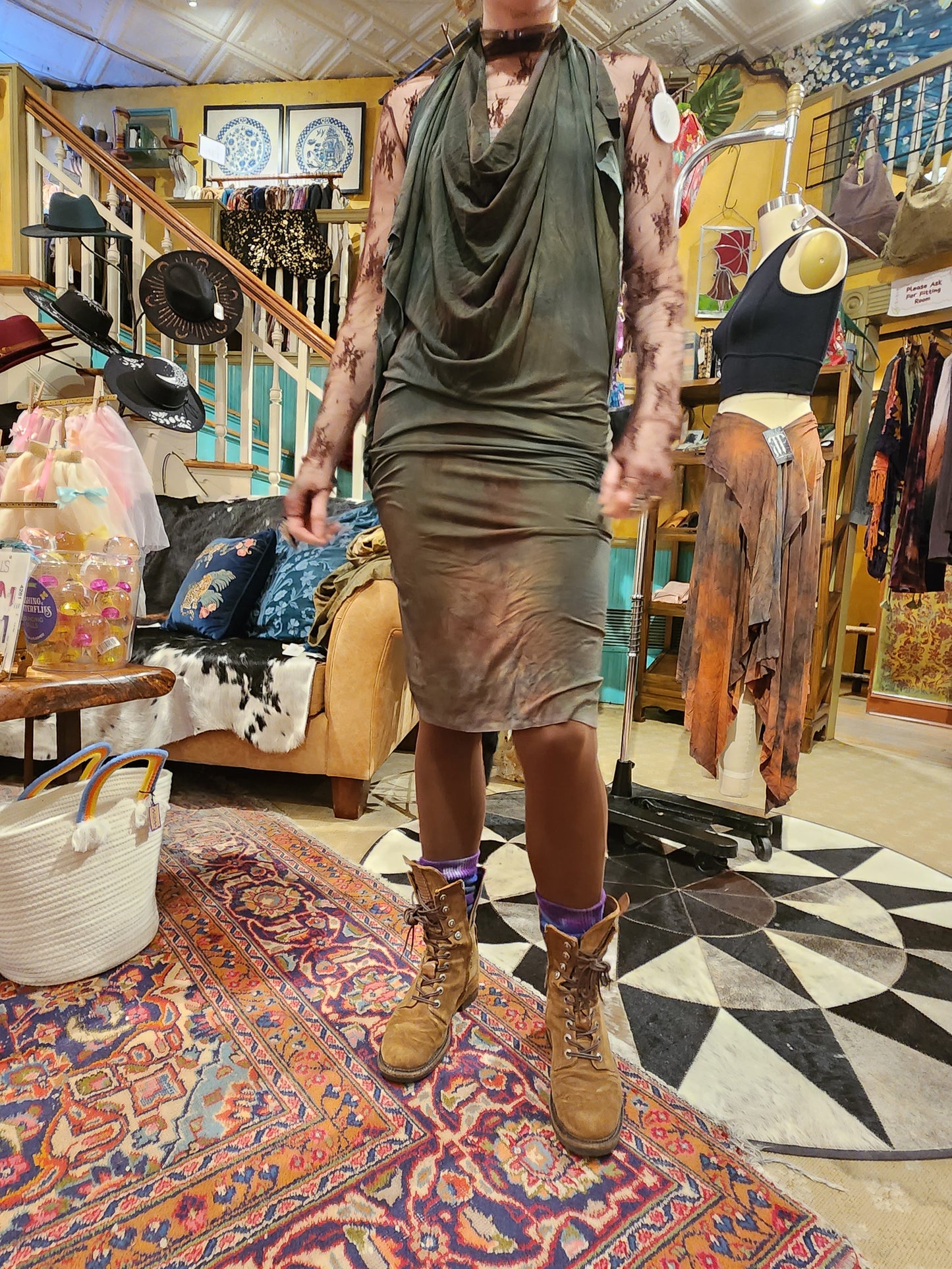 Athena Dress - Green #2