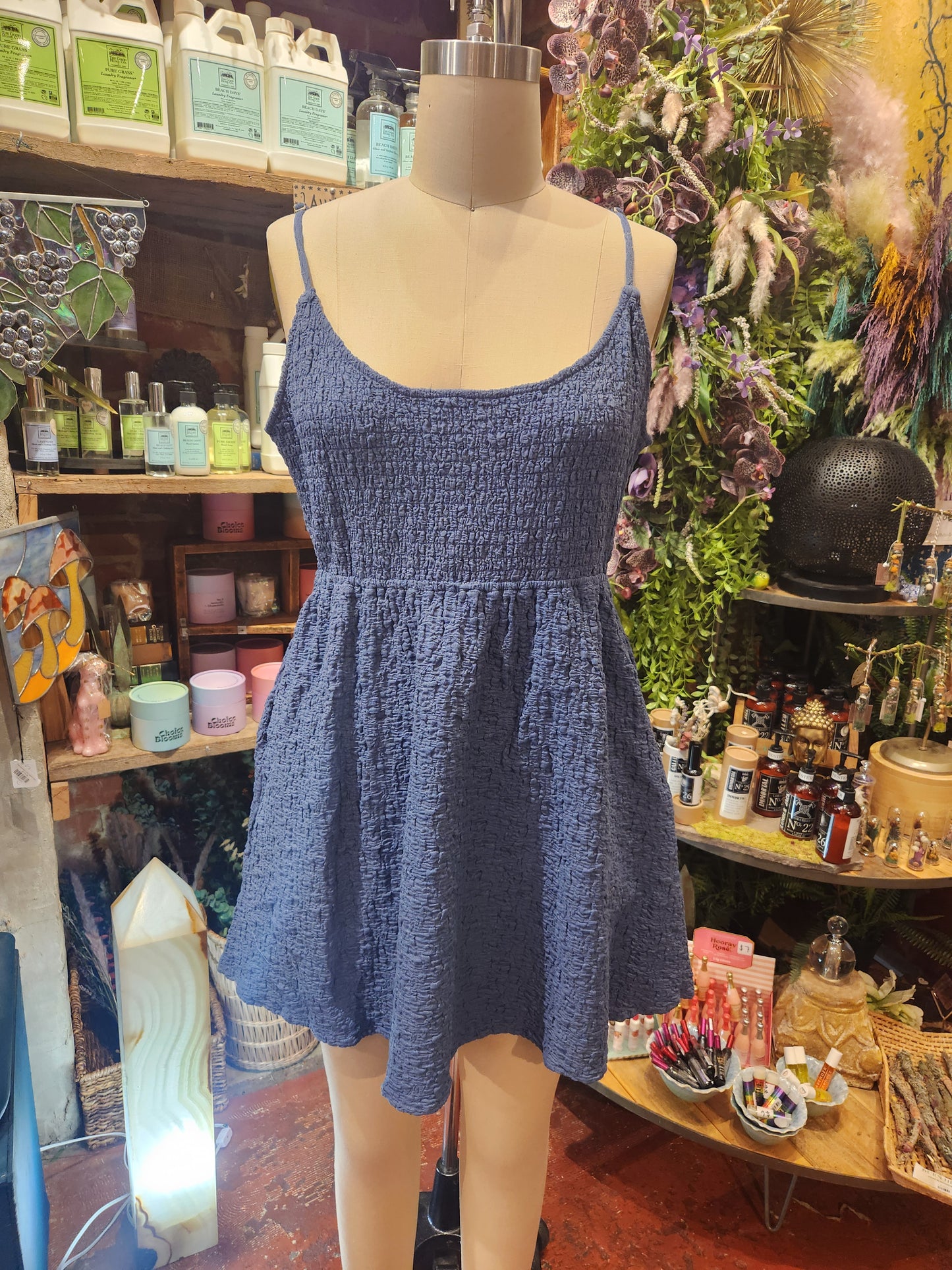 Tank Mini Dress - Dusty Blue