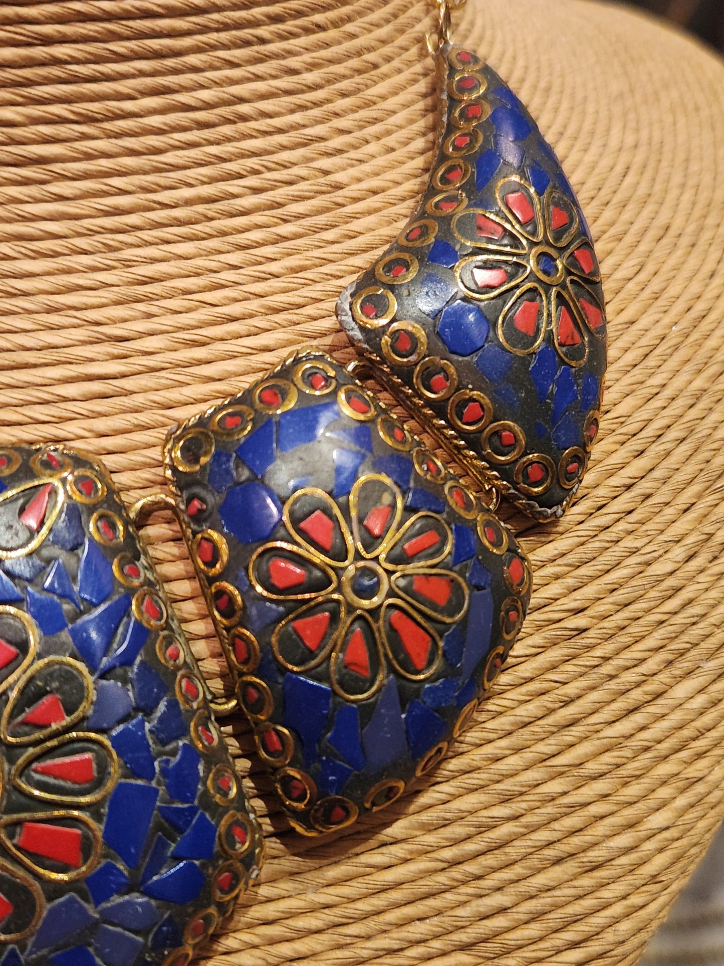 Lapis Lazuli Collar Statement Necklace