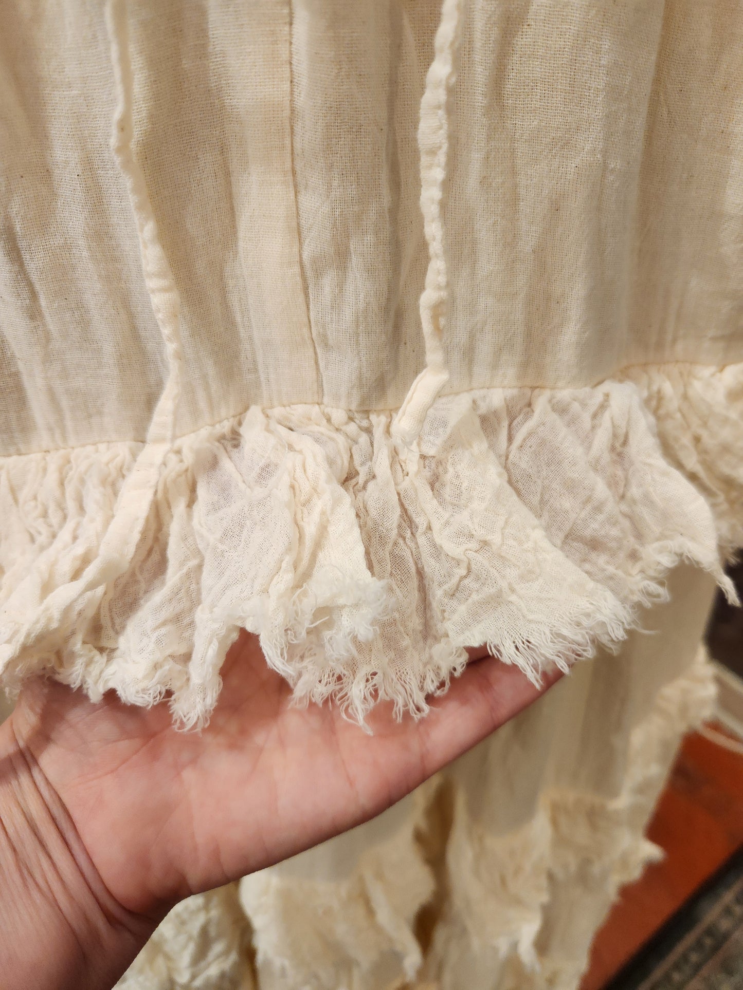 Ivory Ruffle Dress