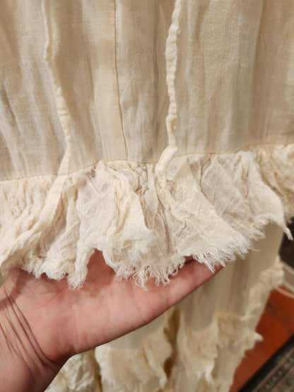 Ivory Ruffle Dress