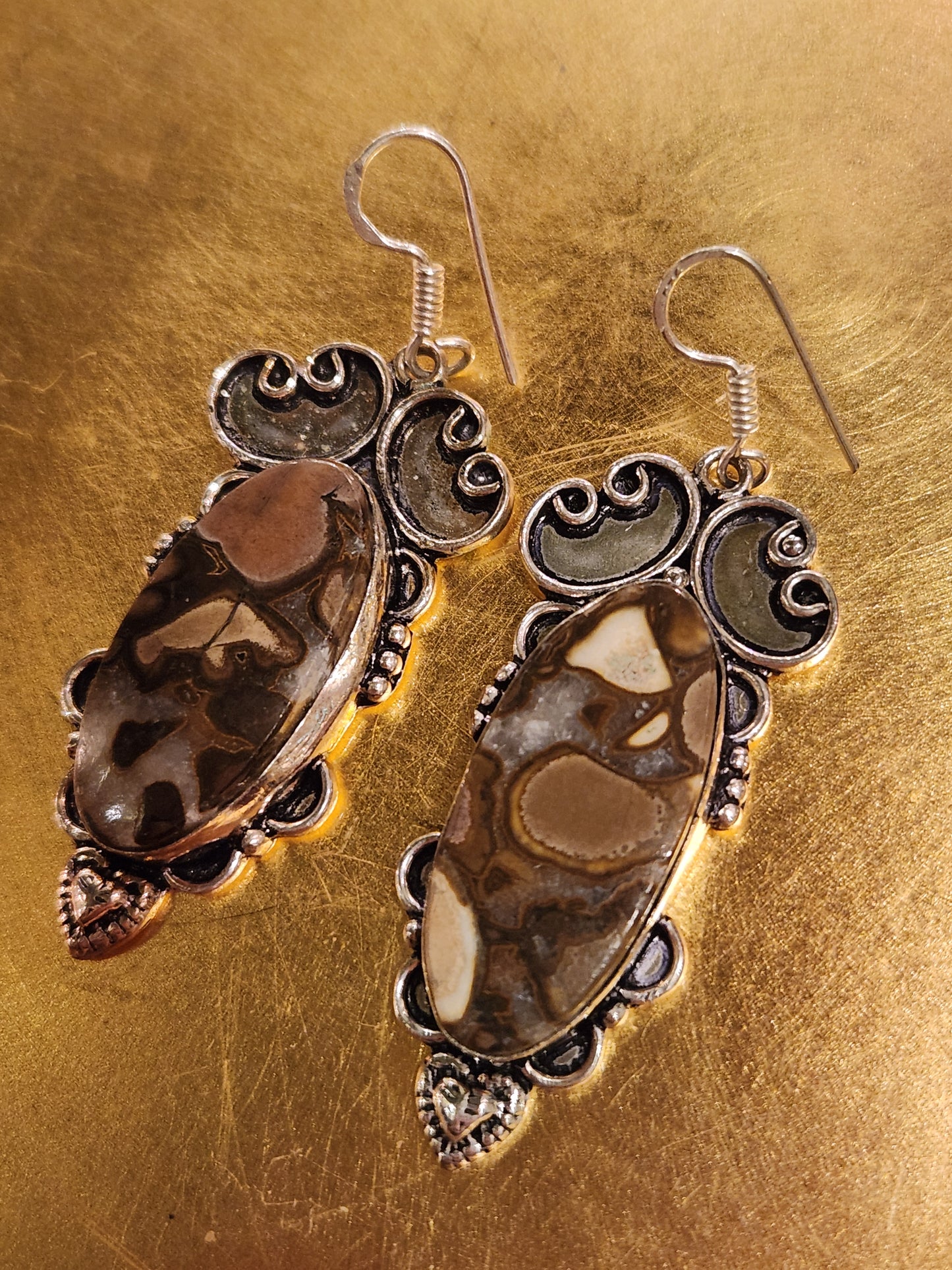 Agate Dagger Dangle Earrings