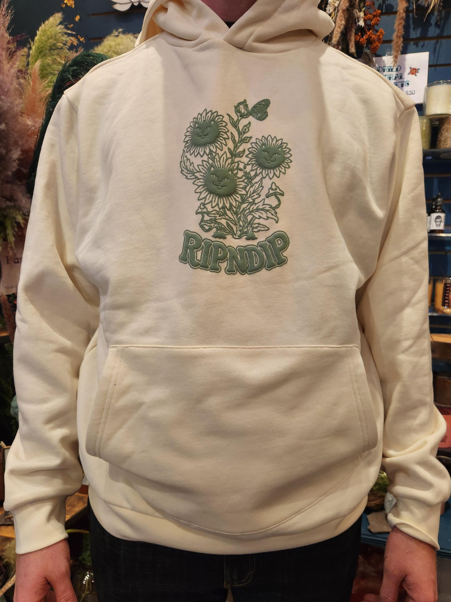 Where the Flowers Bloom Hoodie - Bone