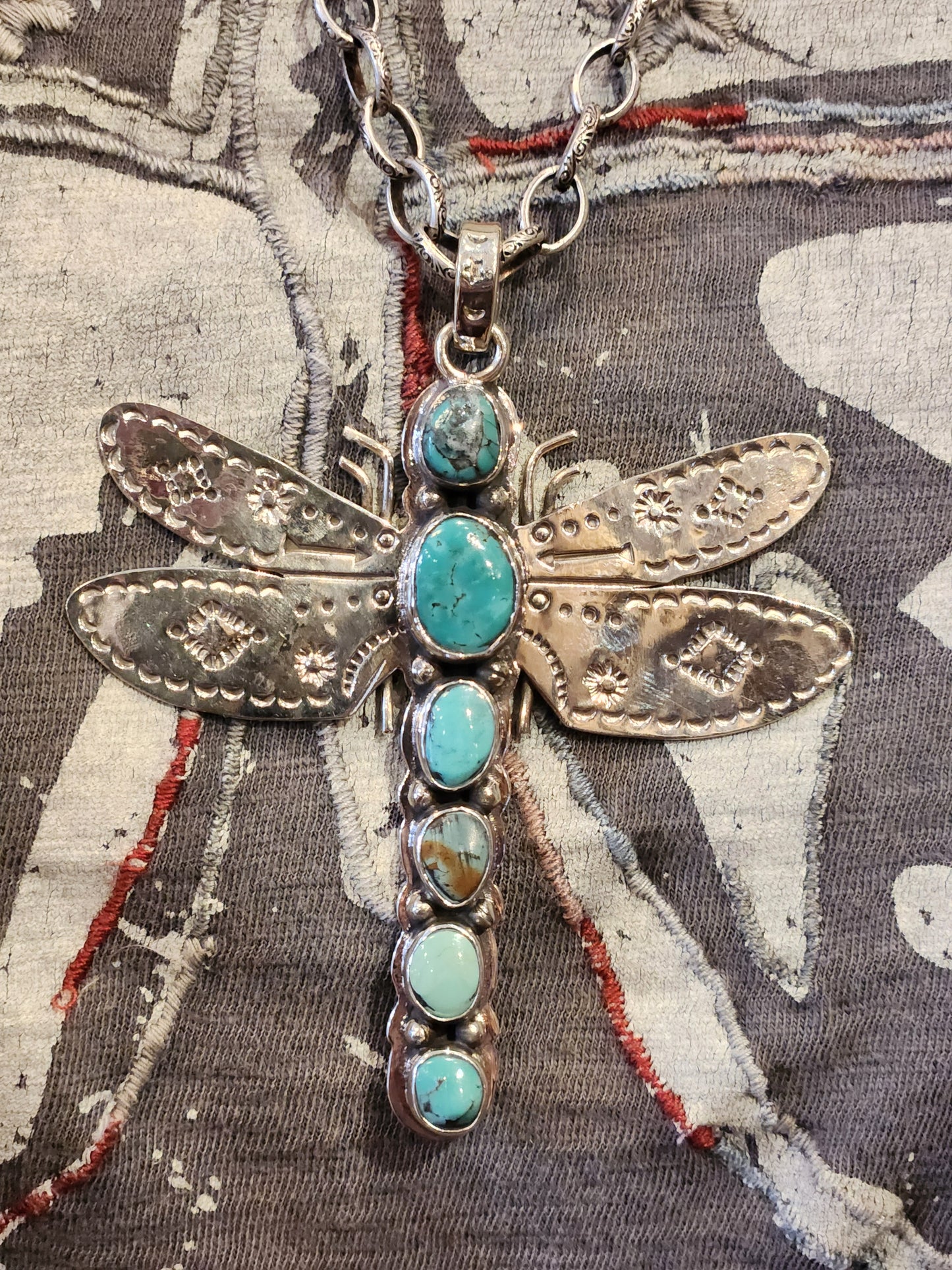 Turquoise Dragonfly Necklace