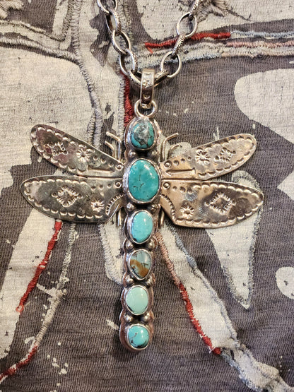 Turquoise Dragonfly Necklace